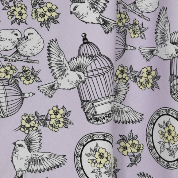 NEW Hell Bunny Lavender Plus Size Birdcage Dress 3X - Picture 4 of 5